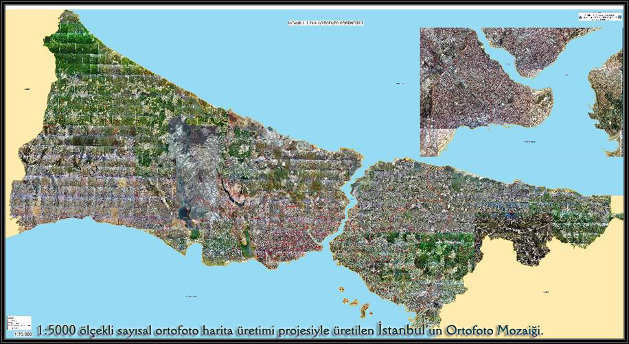 İstanbul'un Ortofoto Mozaiği