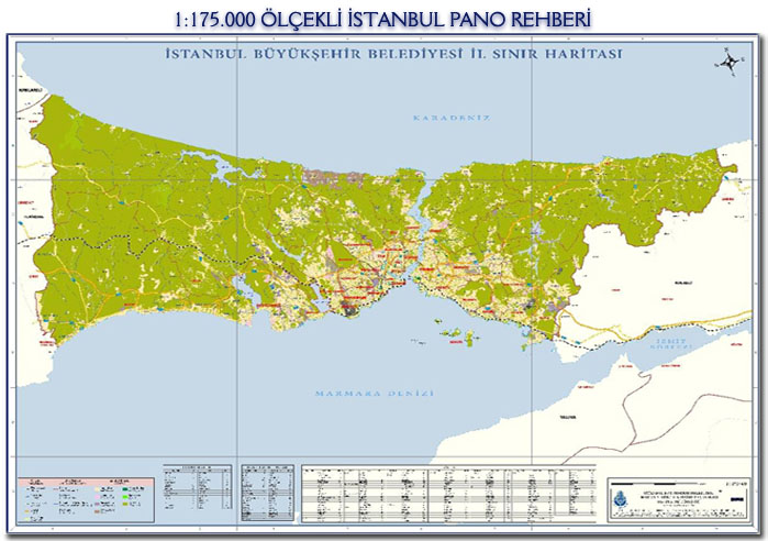 1:175.000 &Ouml;l&ccedil;ekli �stanbul Pano Rehberi