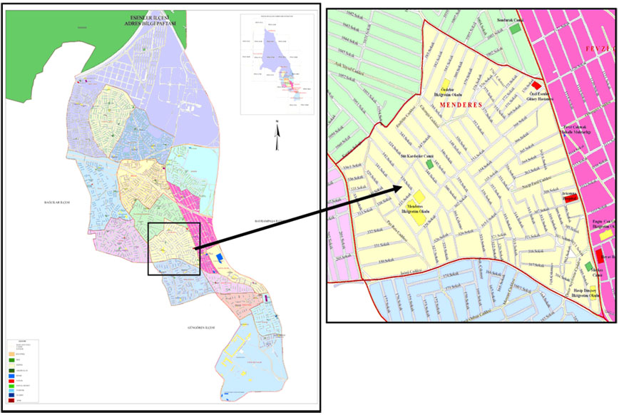 �l&ccedil;e Baz�nda Adres Bilgi Paftalar�