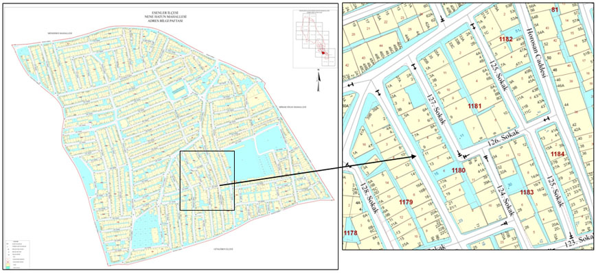 Mahalle Baz�nda Adres Bilgi Paftalar�