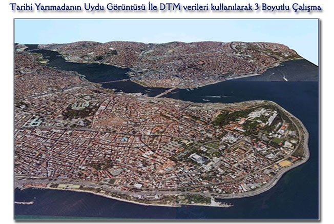 Tarihi Yar�mada Uydu G&ouml;r&uuml;nt&uuml;s&uuml;